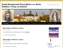 Tablet Screenshot of kostelnakarlove.com
